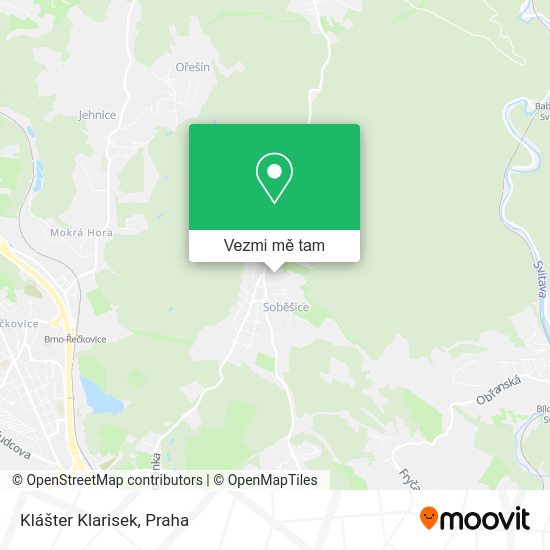 Klášter Klarisek mapa