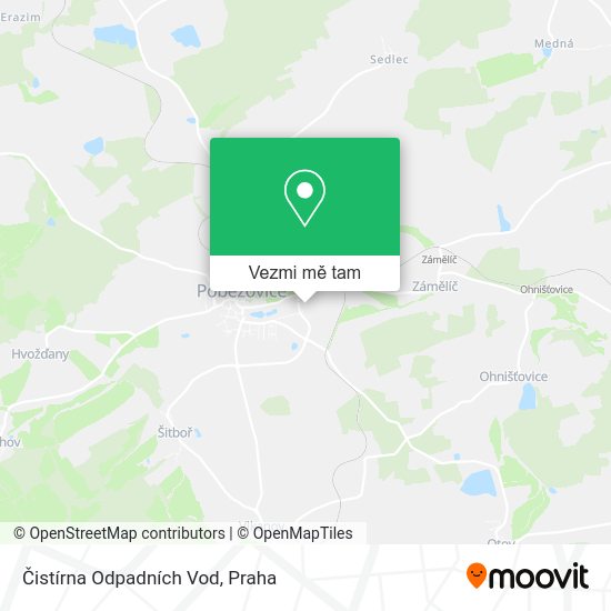 Čistírna Odpadních Vod mapa