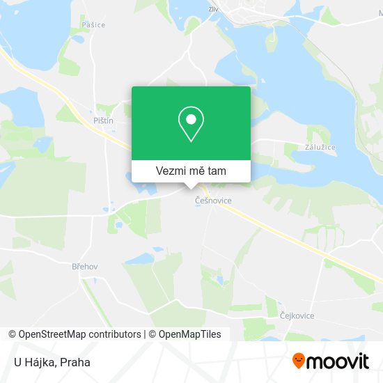 U Hájka mapa