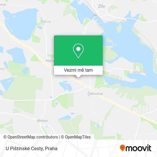 U Pištínské Cesty mapa