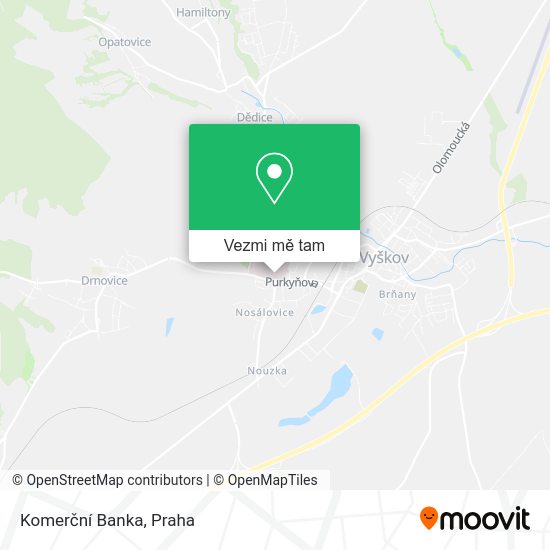 Komerční Banka mapa