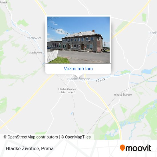 Hladké Životice mapa