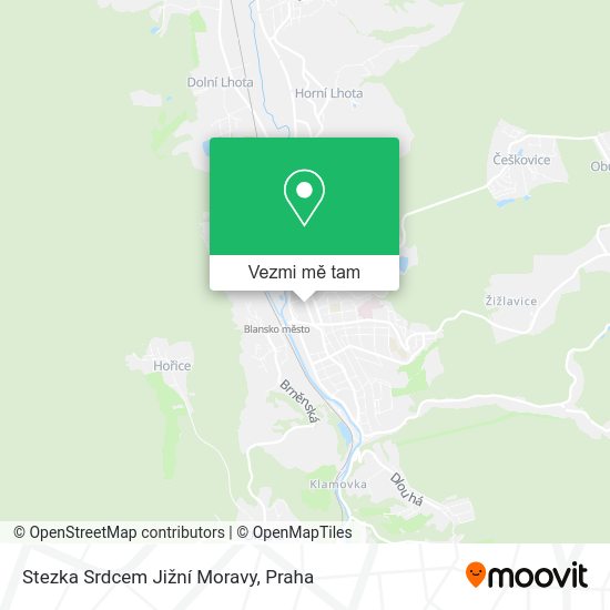 Stezka Srdcem Jižní Moravy mapa
