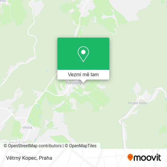 Větrný Kopec mapa
