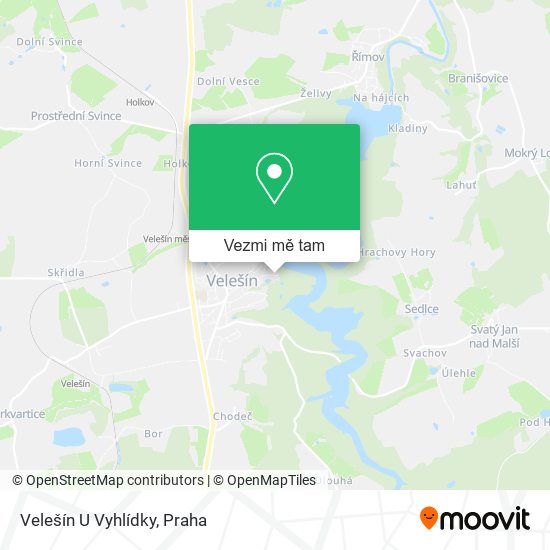 Velešín U Vyhlídky mapa