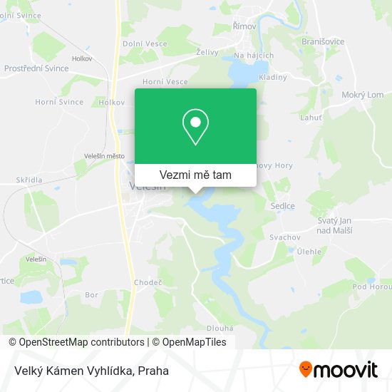 Velký Kámen Vyhlídka mapa