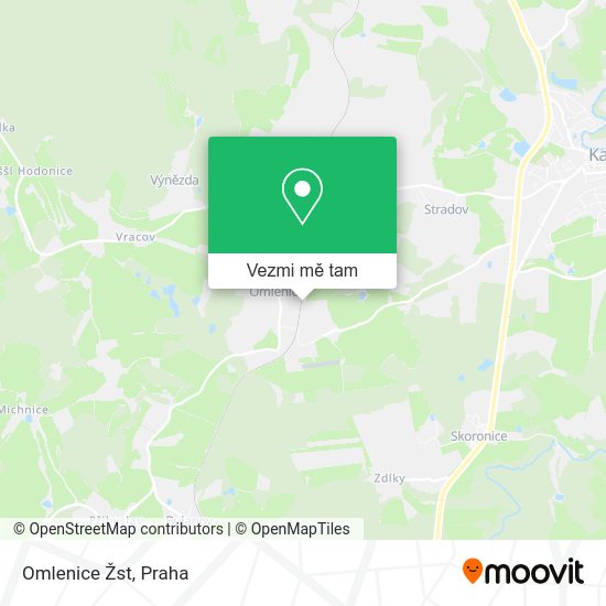 Omlenice Žst mapa