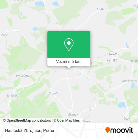 Hasičská Zbrojnice mapa