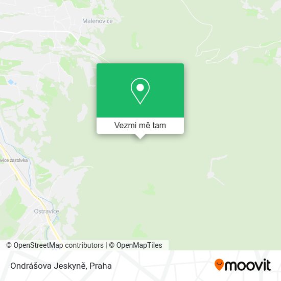 Ondrášova Jeskyně mapa