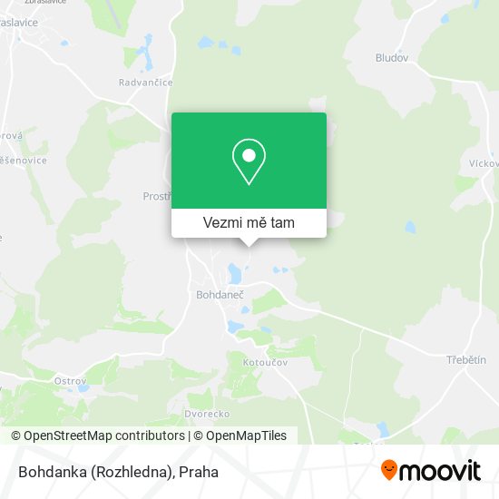 Bohdanka (Rozhledna) mapa