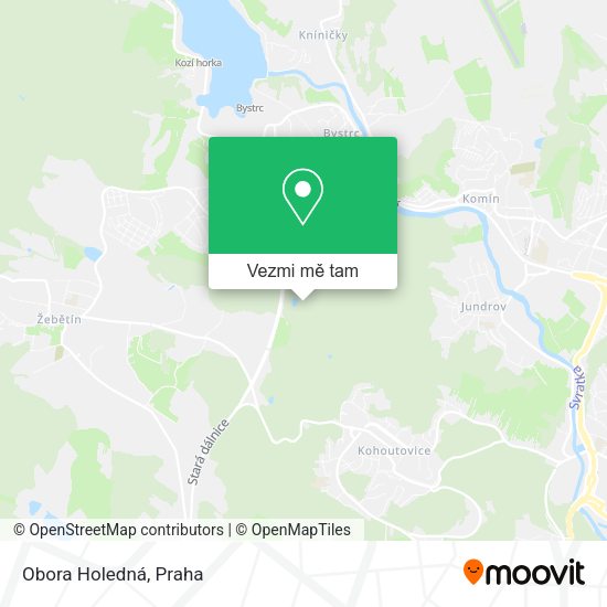 Obora Holedná mapa