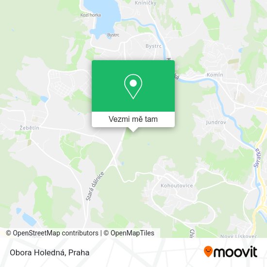 Obora Holedná mapa