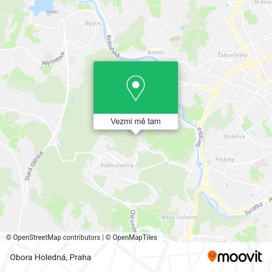 Obora Holedná mapa