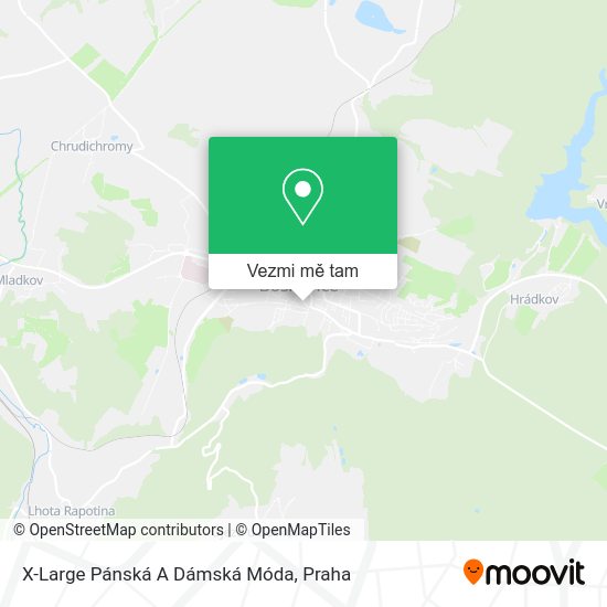 X-Large Pánská A Dámská Móda mapa