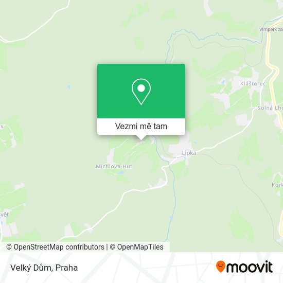 Velký Dům mapa