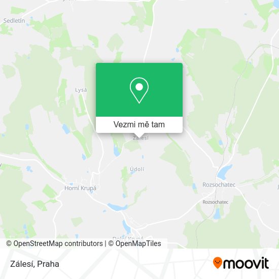 Zálesí mapa