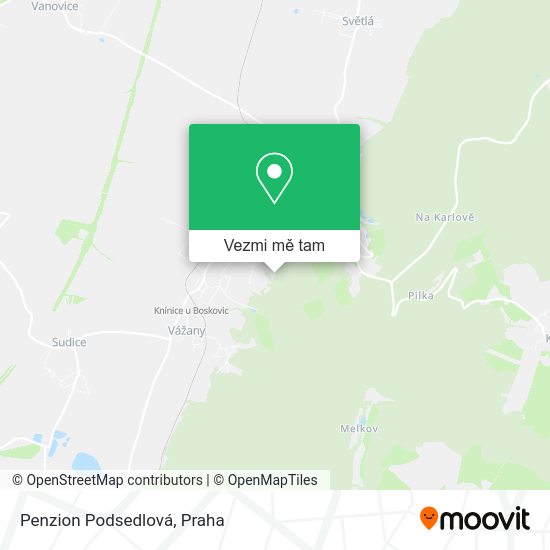 Penzion Podsedlová mapa