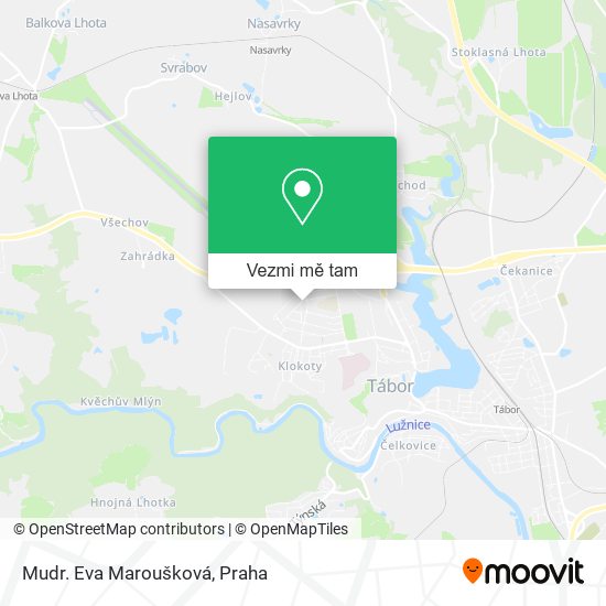 Mudr. Eva Maroušková mapa