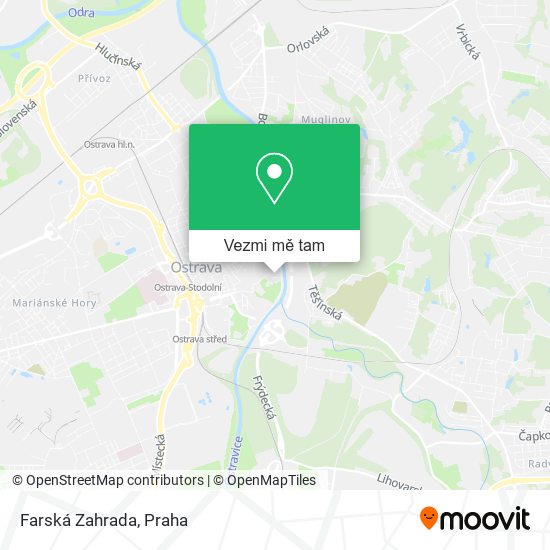 Farská Zahrada mapa