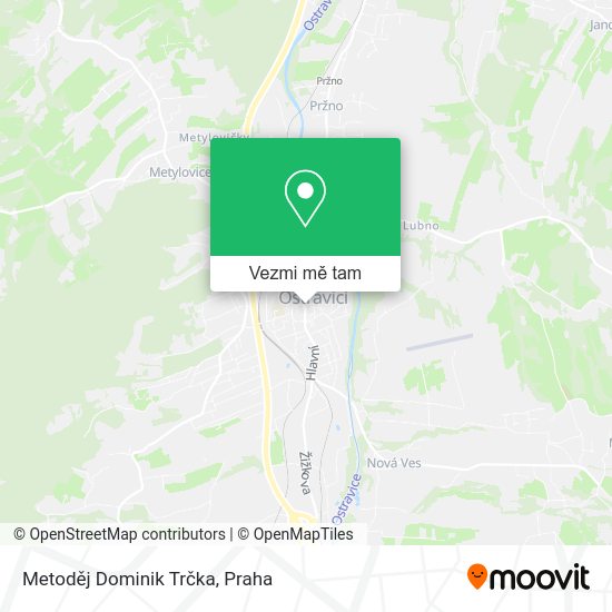 Metoděj Dominik Trčka mapa