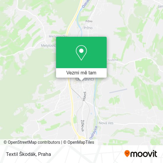 Textil Škodák mapa