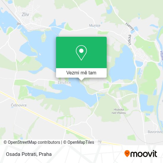 Osada Potrati mapa