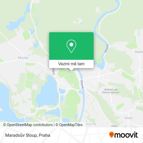 Maradsův Sloup mapa