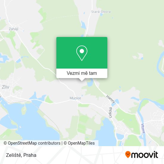 Zeliště mapa
