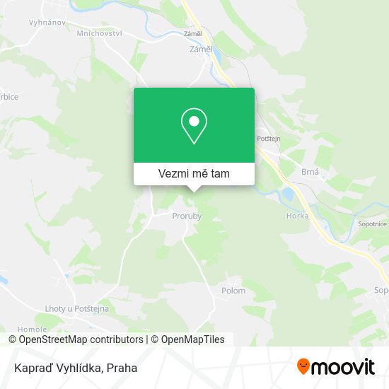 Kapraď Vyhlídka mapa