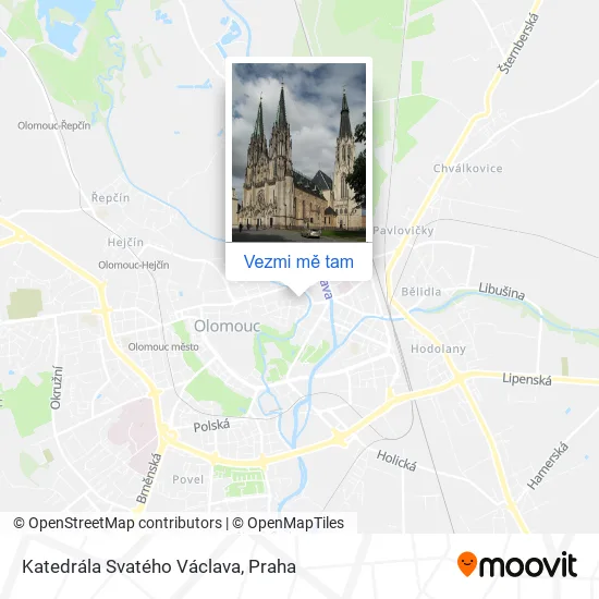 Katedrála Svatého Václava mapa