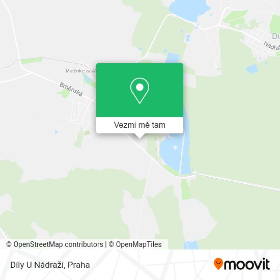 Díly U Nádraží mapa