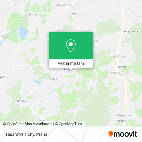 Tesařství Tichý mapa