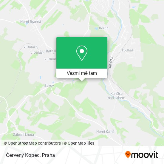 Červený Kopec mapa