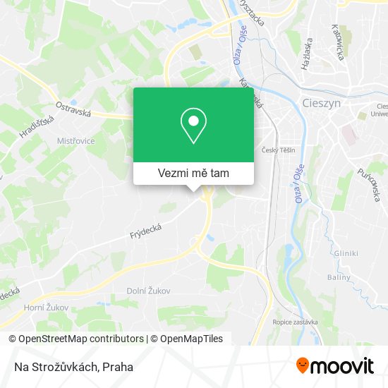 Na Strožůvkách mapa