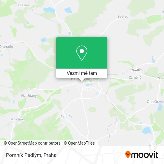 Pomník Padlým mapa