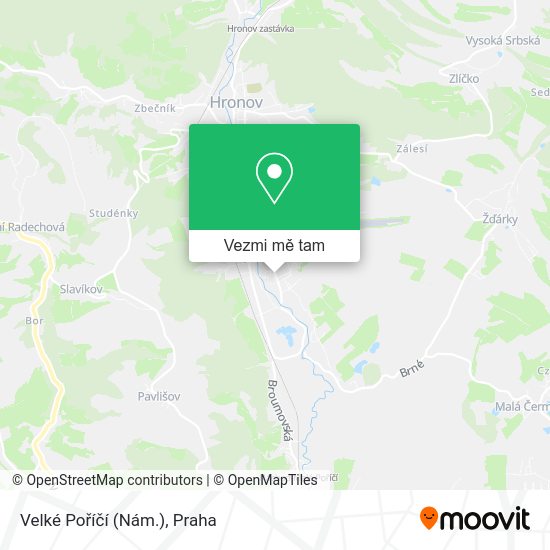 Velké Poříčí (Nám.) mapa