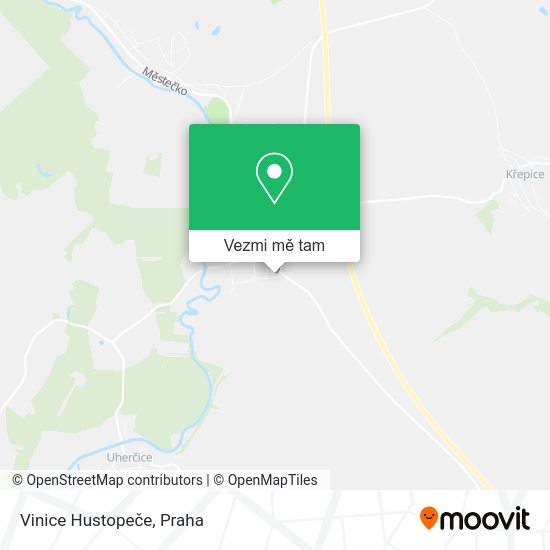 Vinice Hustopeče mapa