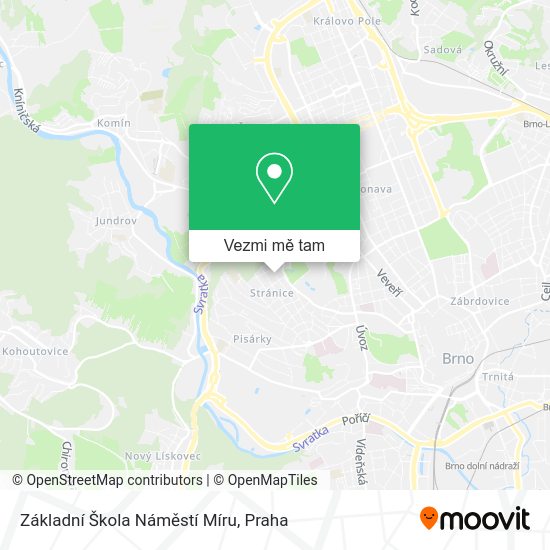 Základní Škola Náměstí Míru mapa