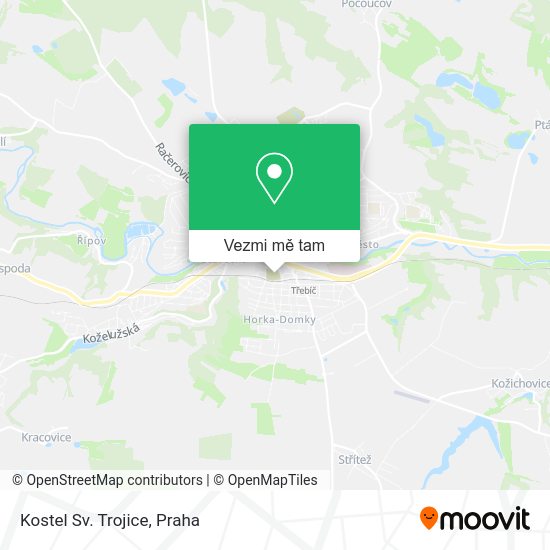 Kostel Sv. Trojice mapa