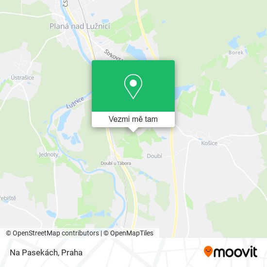 Na Pasekách mapa