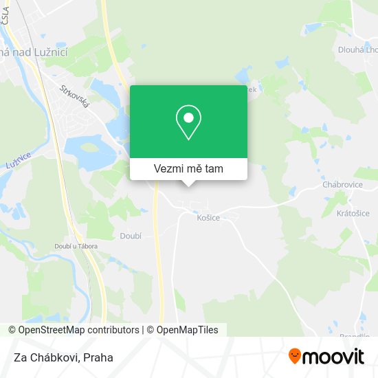 Za Chábkovi mapa