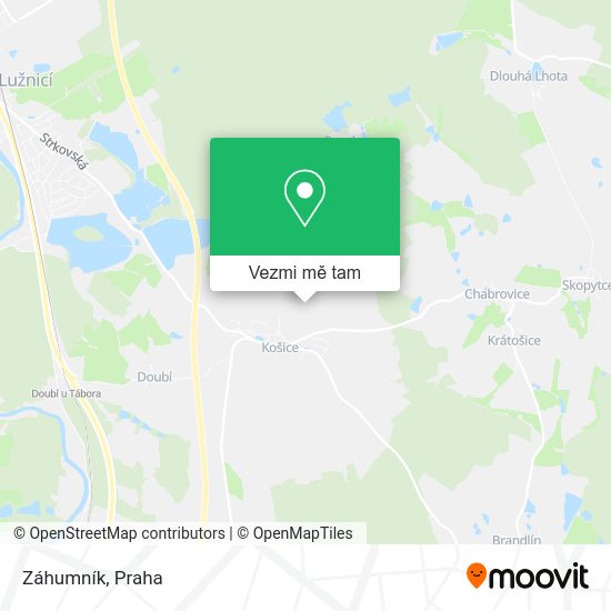 Záhumník mapa
