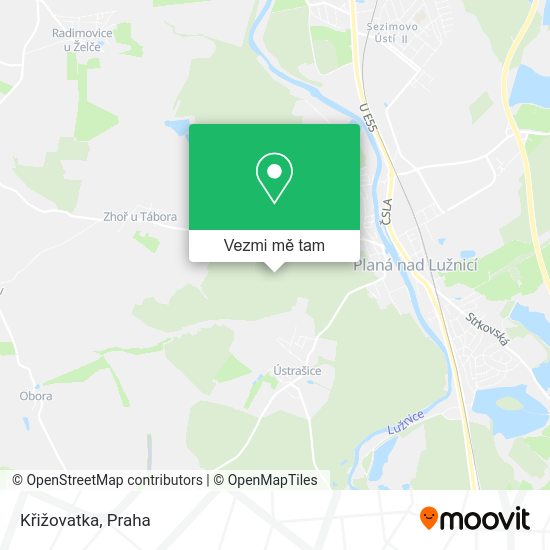 Křižovatka mapa