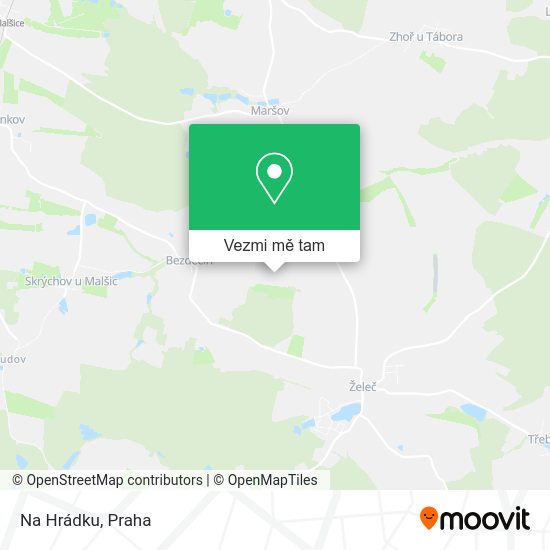 Na Hrádku mapa