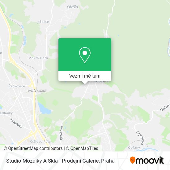 Studio Mozaiky A Skla - Prodejní Galerie mapa