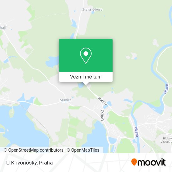 U Křivonosky mapa