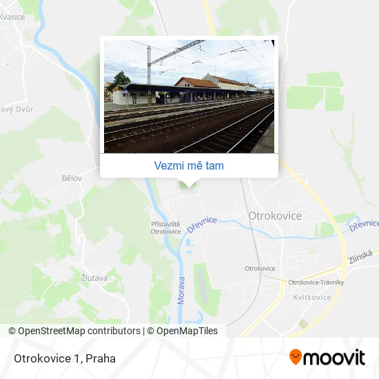 Otrokovice 1 mapa