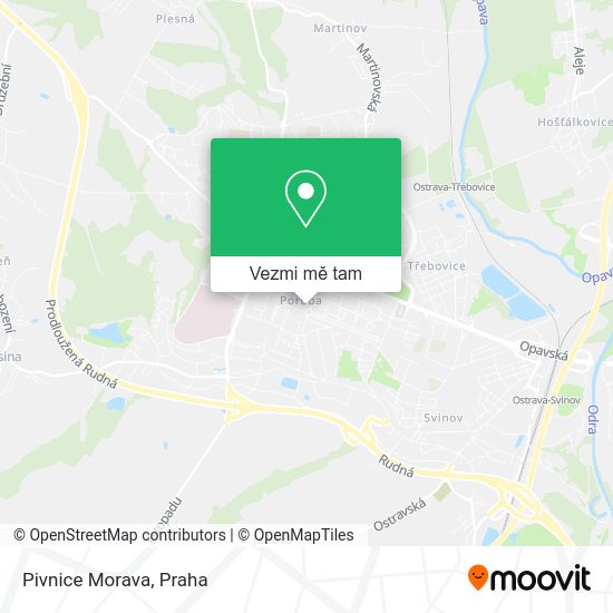 Pivnice Morava mapa