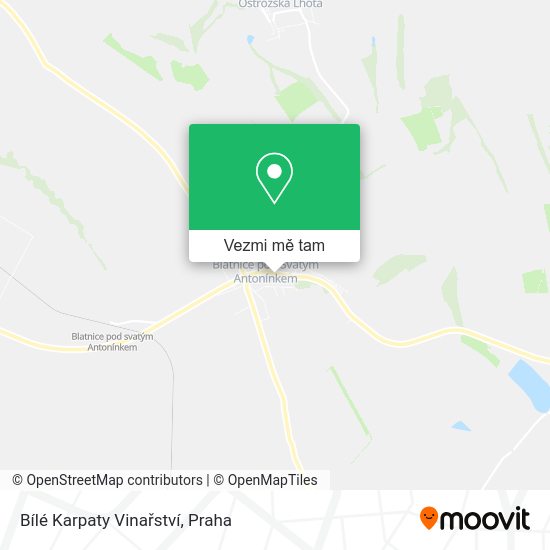 Bílé Karpaty Vinařství mapa