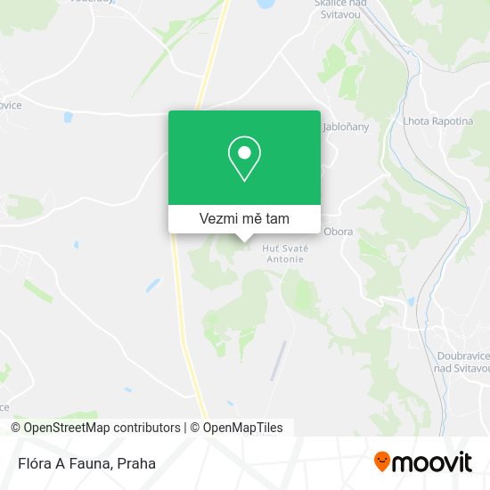 Flóra A Fauna mapa